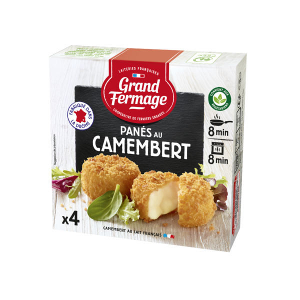 Grand Fermage Panierowany Camembert 4 × 25 g – chrupiący ser camembert