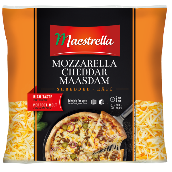 Maestrella MIX: Mozzarella, cheddar, maasdam | 2,5 kg