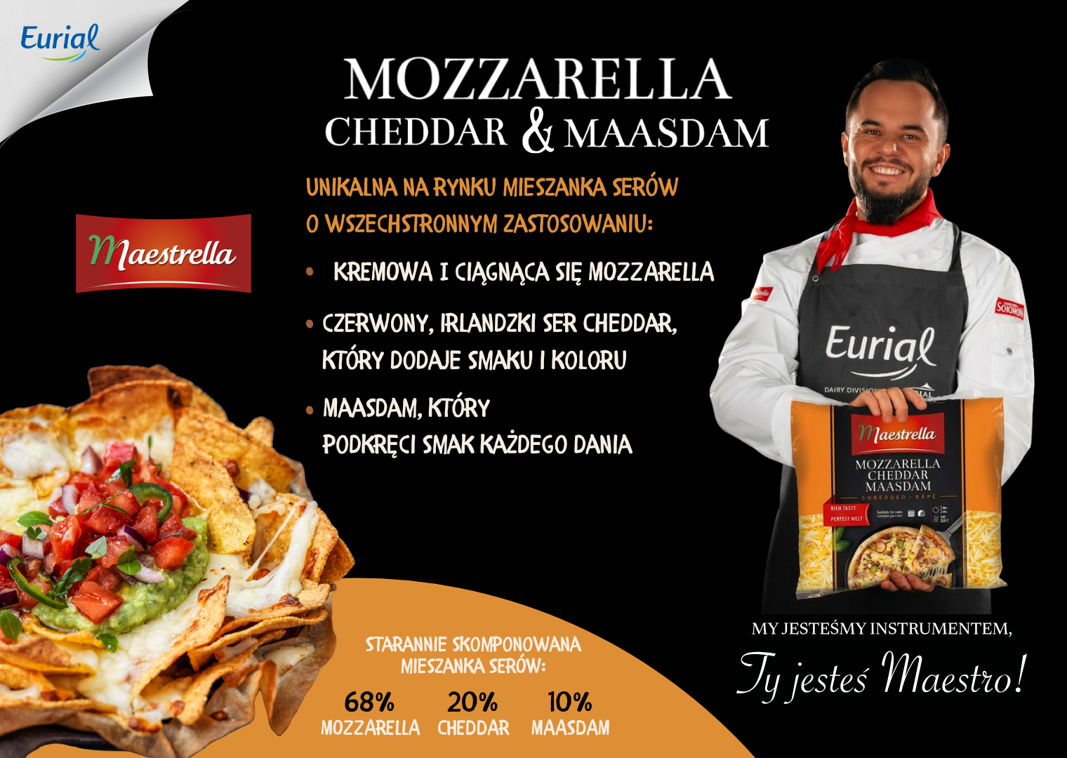 mix serów, gotowy mix serów do restauracji, ambasador Marcin Kozicki