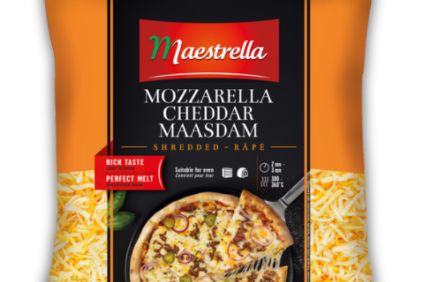 Maestrella mix mozzarella, cheddar, maasdam – wióry 2,5 kg