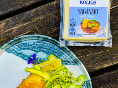 Ser Kolios Saganaki w cieście
