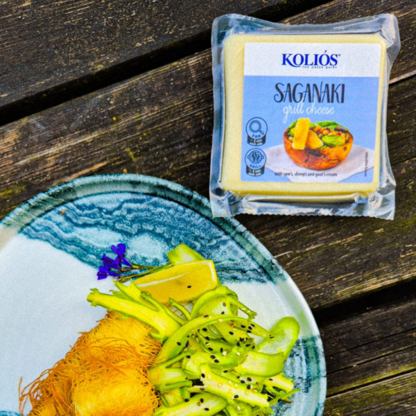 Ser Kolios Saganaki w cieście